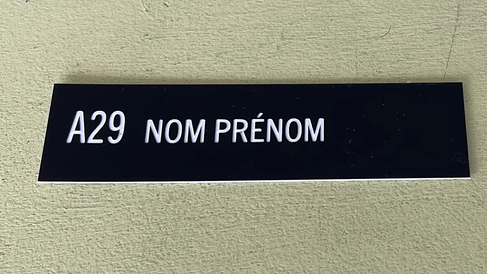 Plaque BAL A29 démo